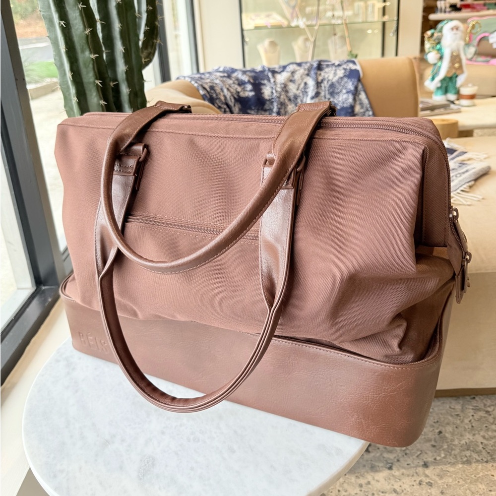Beis Brown Weekender Bag